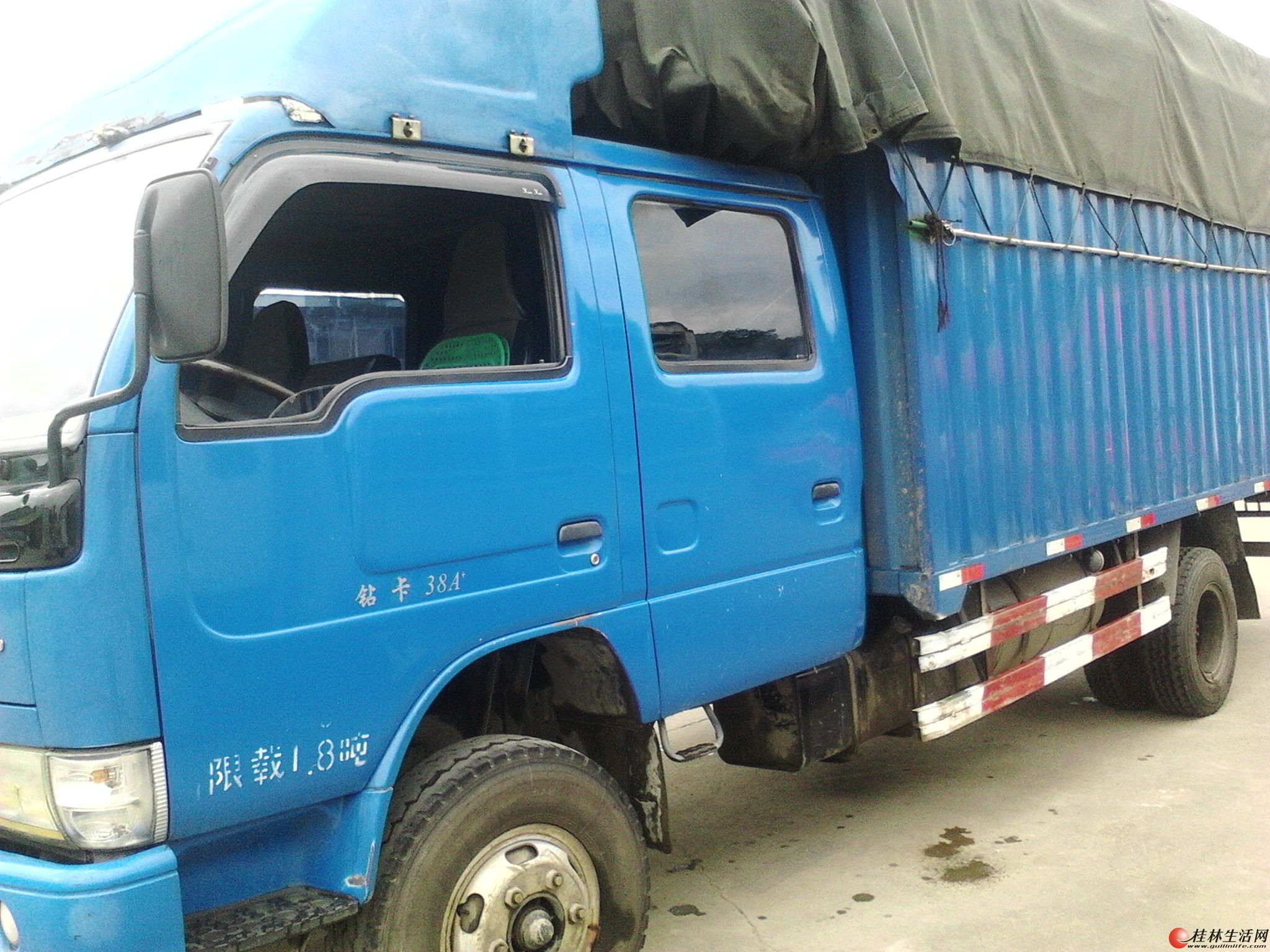 跃进2.8排量货车,蓝色车型,黄色牌照高清图片