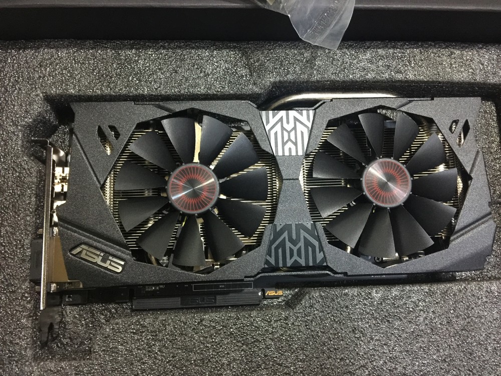 99新桂林本地华硕猛禽gtx970 4g,包装全保修到2019年6月