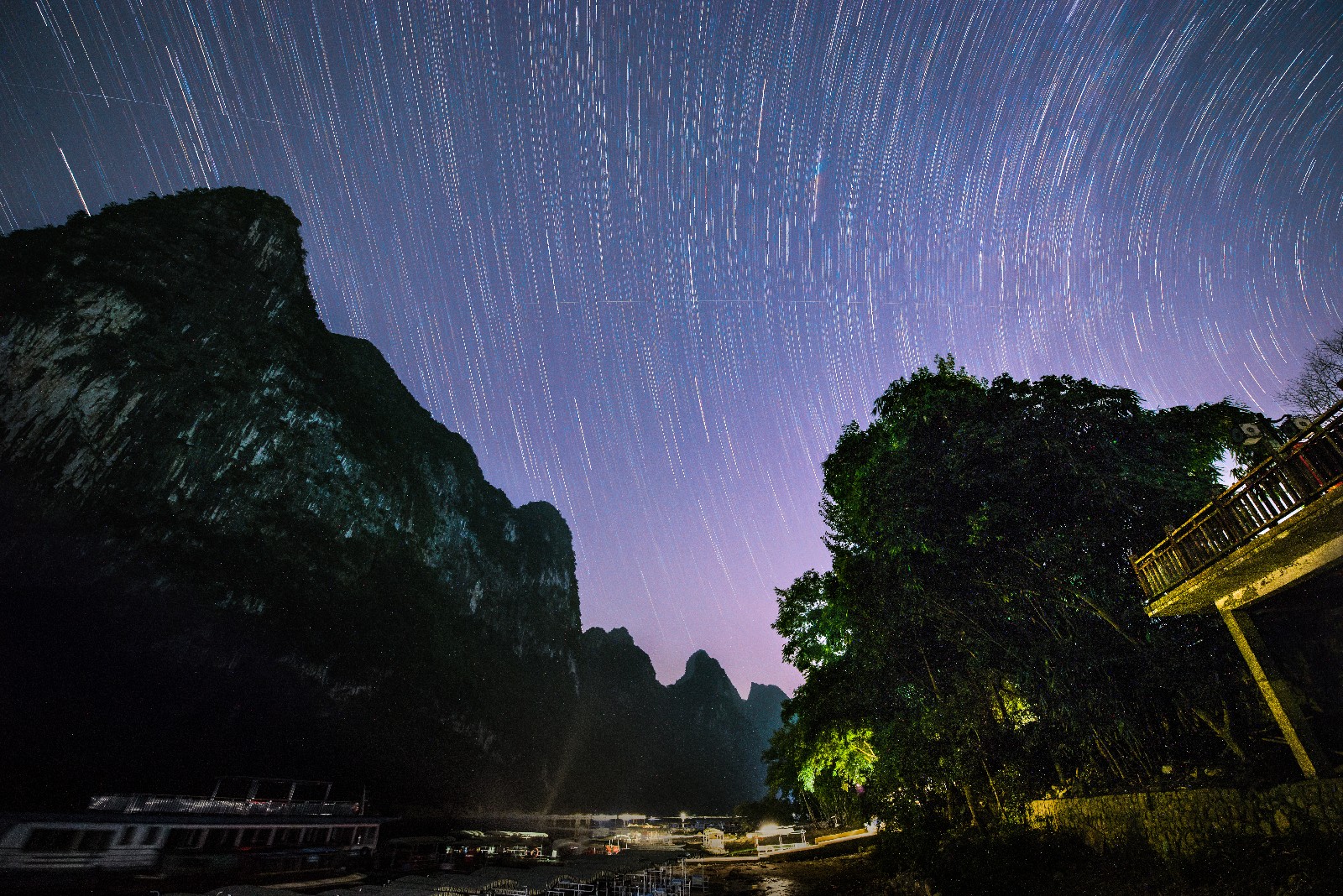 静谧的漓江星空