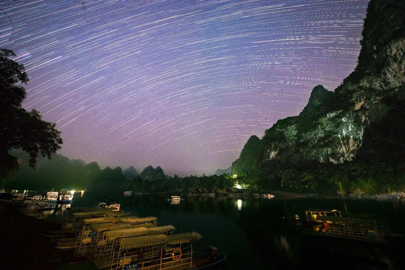 静谧的漓江星空