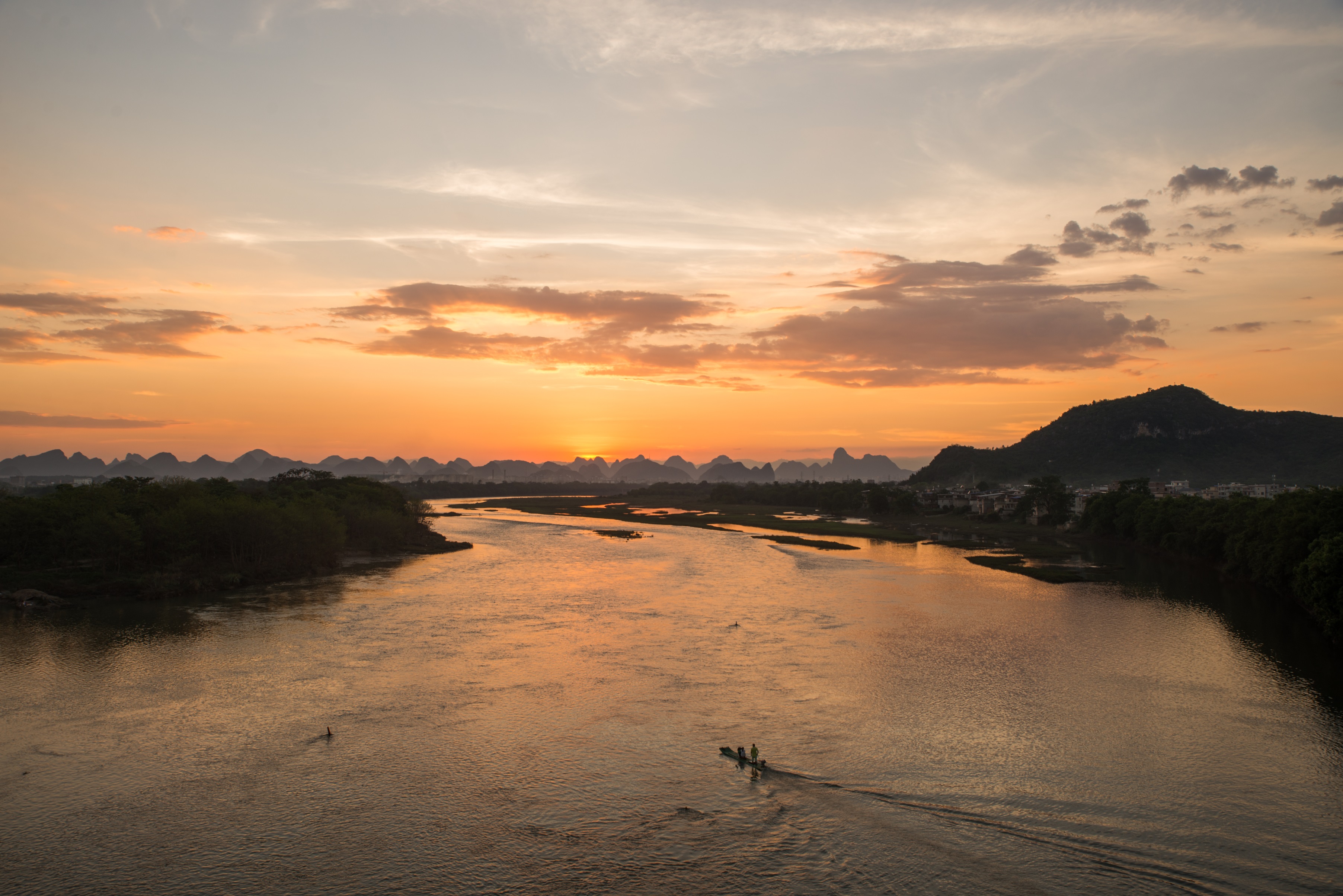 龙门夕阳