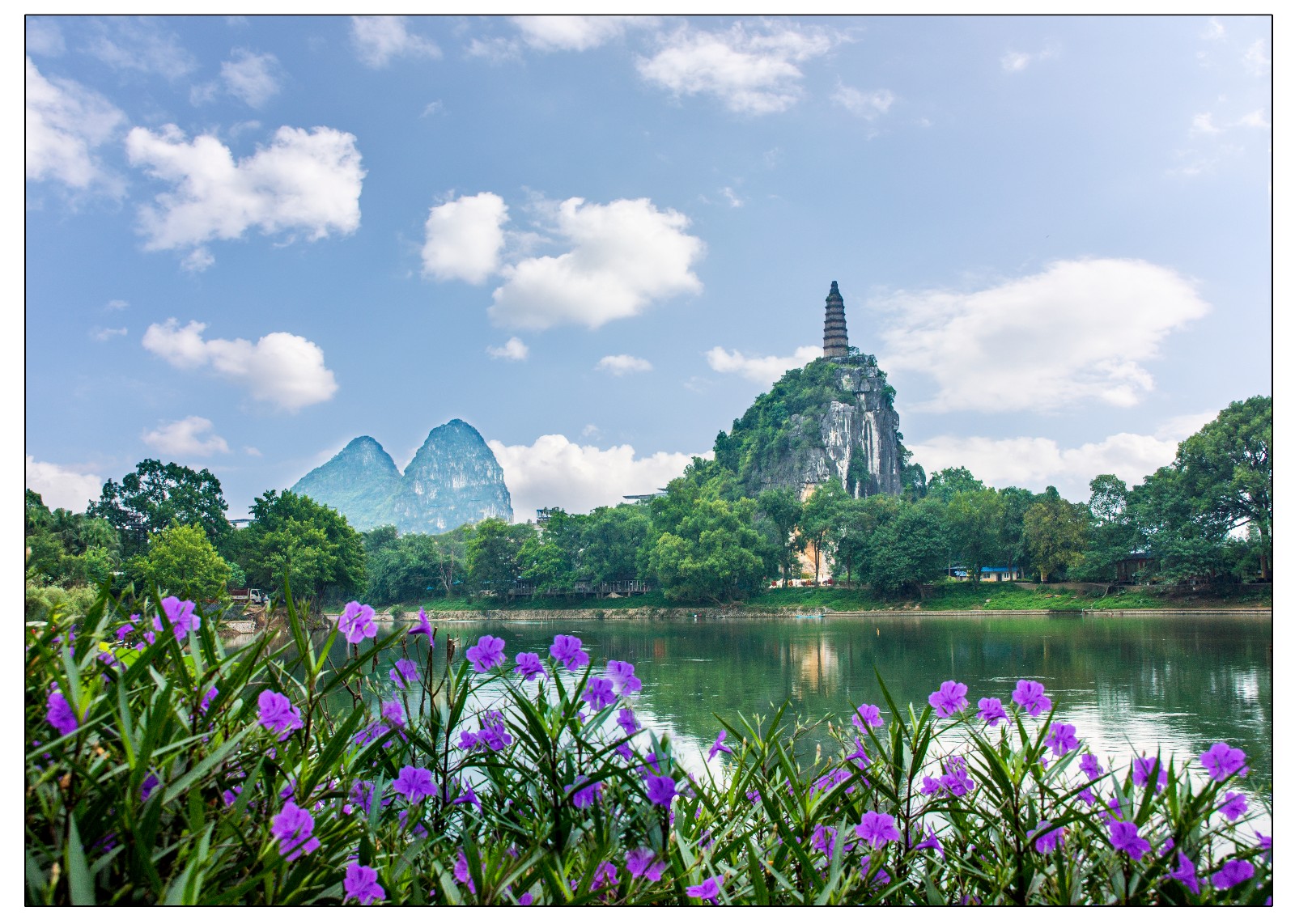 花开塔山，别样风景漓