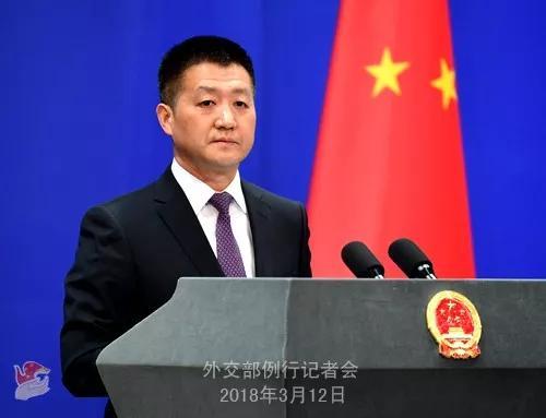 ▲3月12日,中国外交部发言人陆慷主持例行记者会。