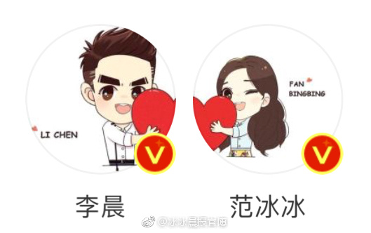 李晨、范冰冰情侣头像