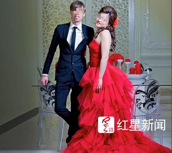 ▲迈克和付薇薇的婚纱照 图据每日邮报