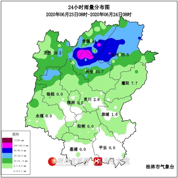 来了!今晚强降雨将袭击桂林的这些地方 最大雨量中心在