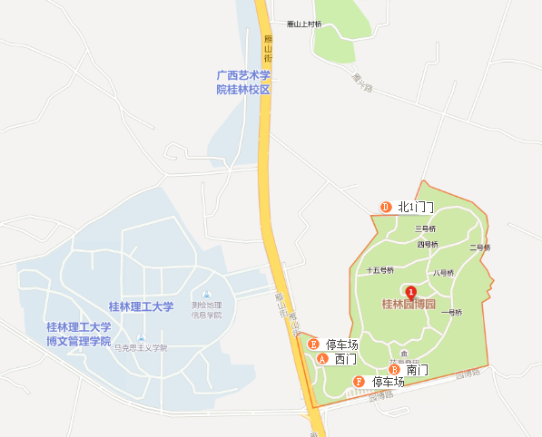 交通指南   ● 市区乘坐5路公交车至雁山区桂林理工大学