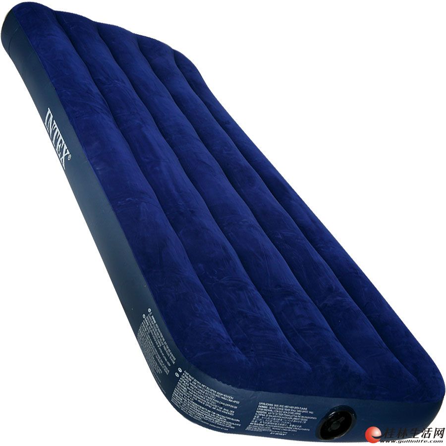 intex 68950 高级植绒单人气垫床 充气床 送电泵