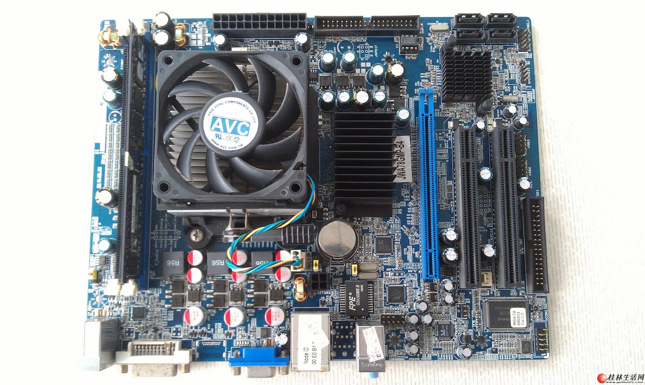 杰微jwa78gmp-b4集显主板amd5200 ddr2-1g-667