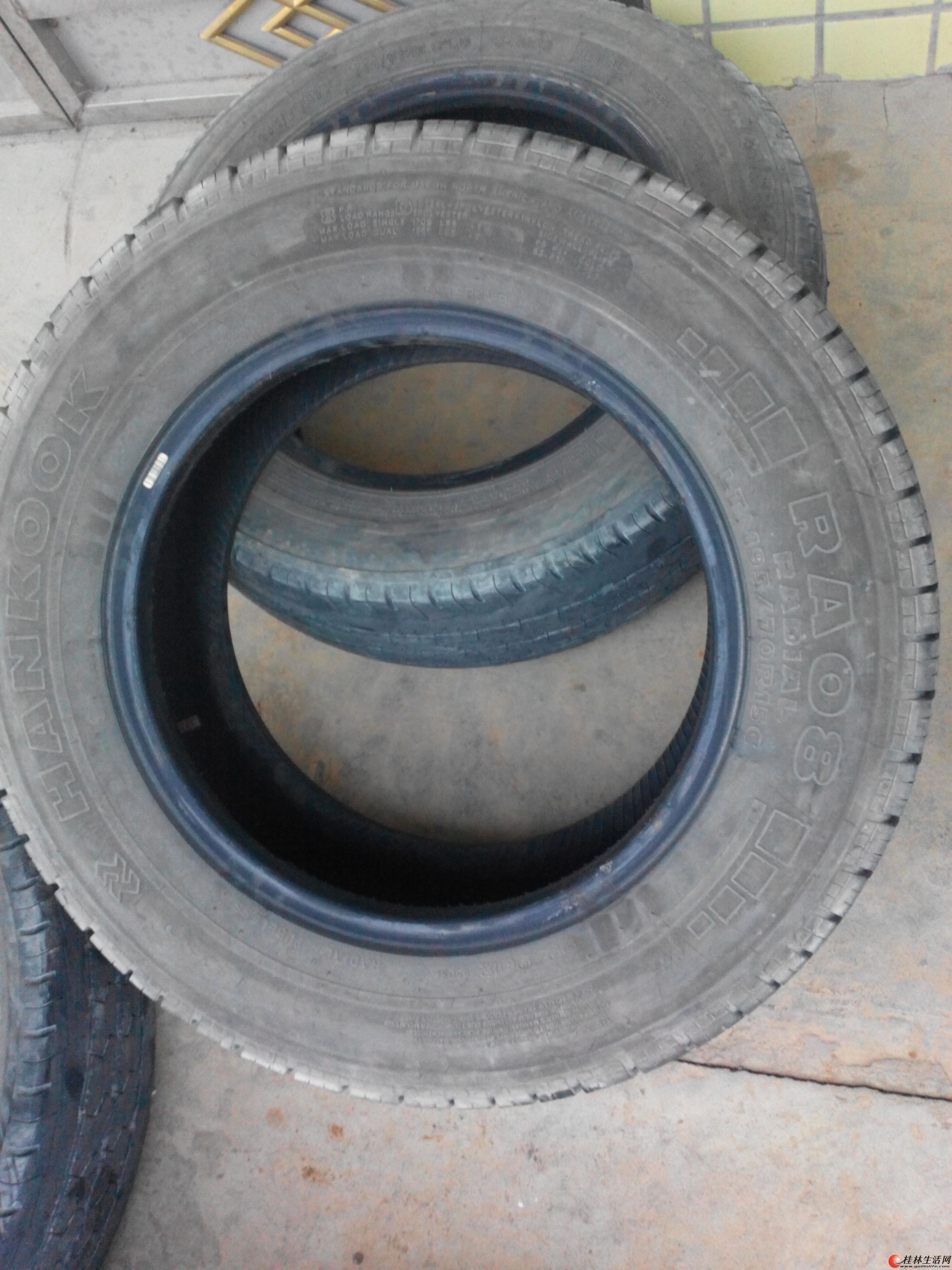 出售金杯车轮胎韩泰19570r15c1条