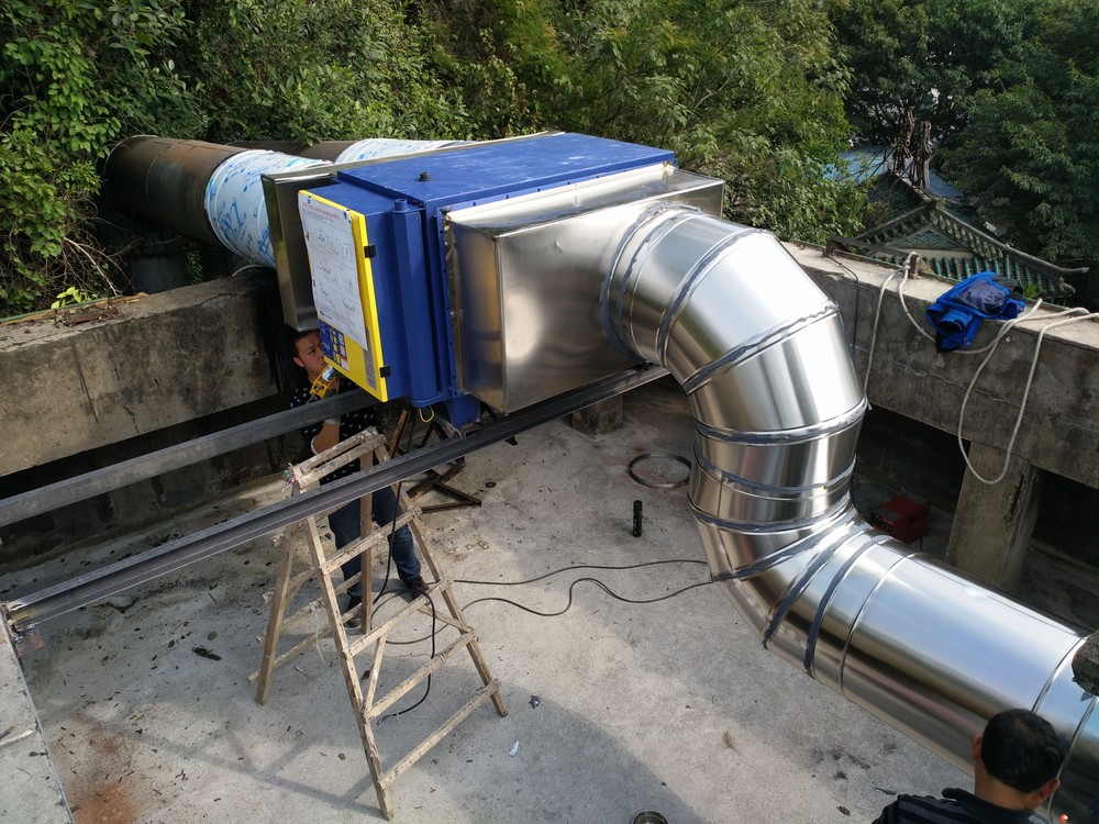 专业制作通风管道厨房烟管烟罩制作白铁皮加工