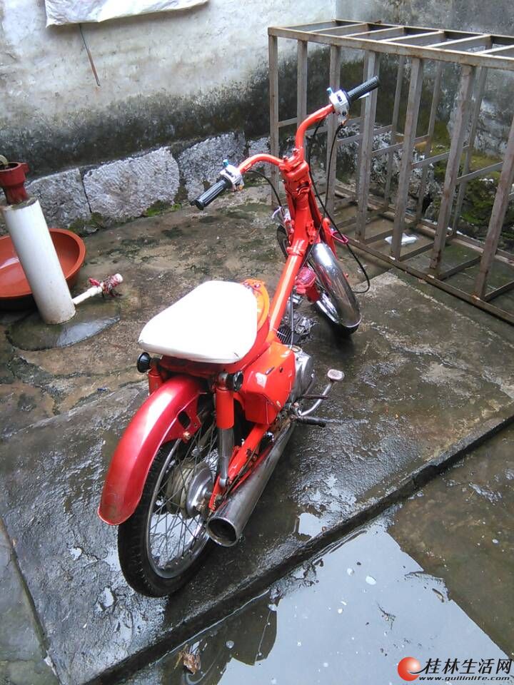 出自用复古车一台本田发动机90cc,车省油无暗病,独一无二 - 桂林摩托