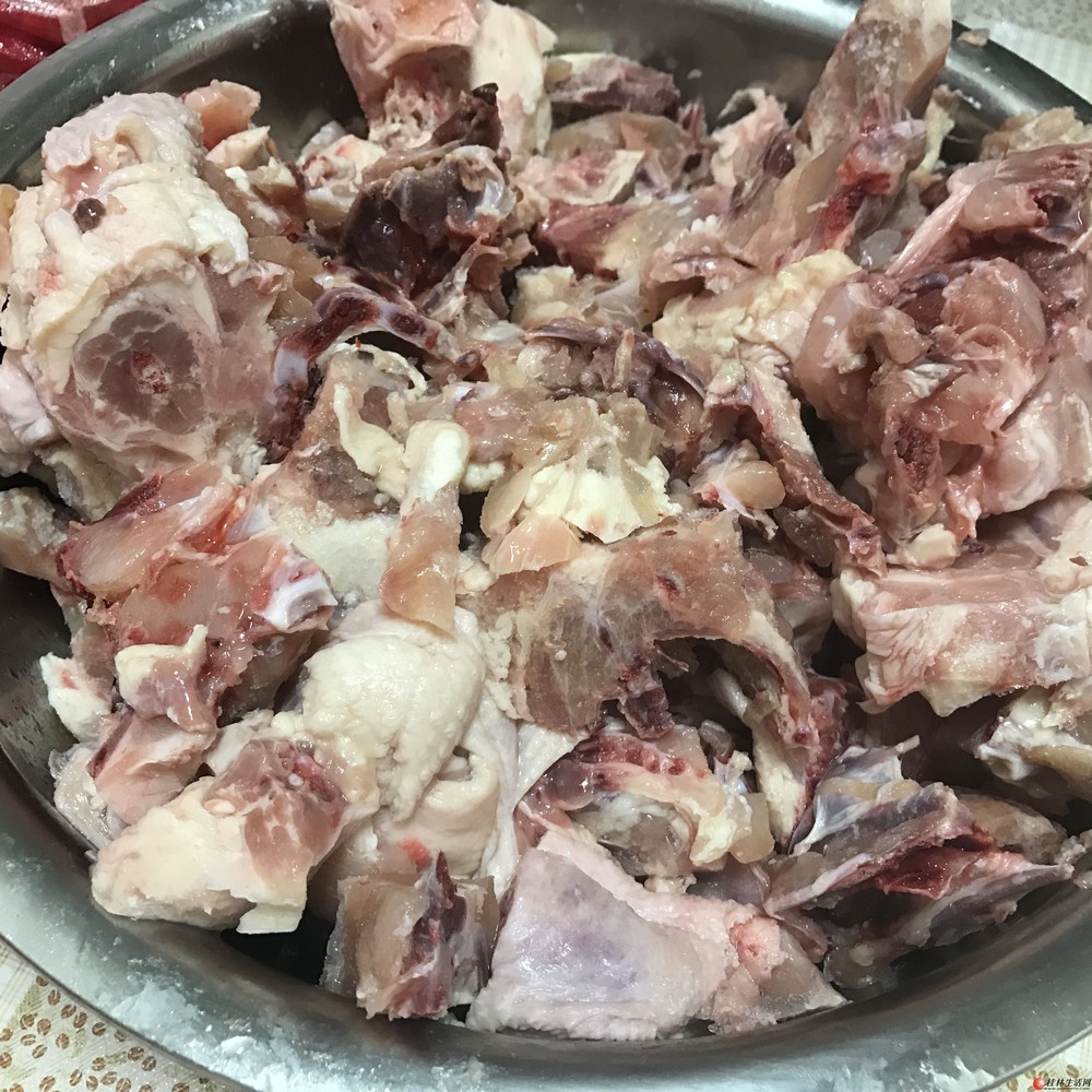 新鲜 鸡架泥 鸡肉泥 鸡肉沫 无骨鸡肉 宠物猫犬食