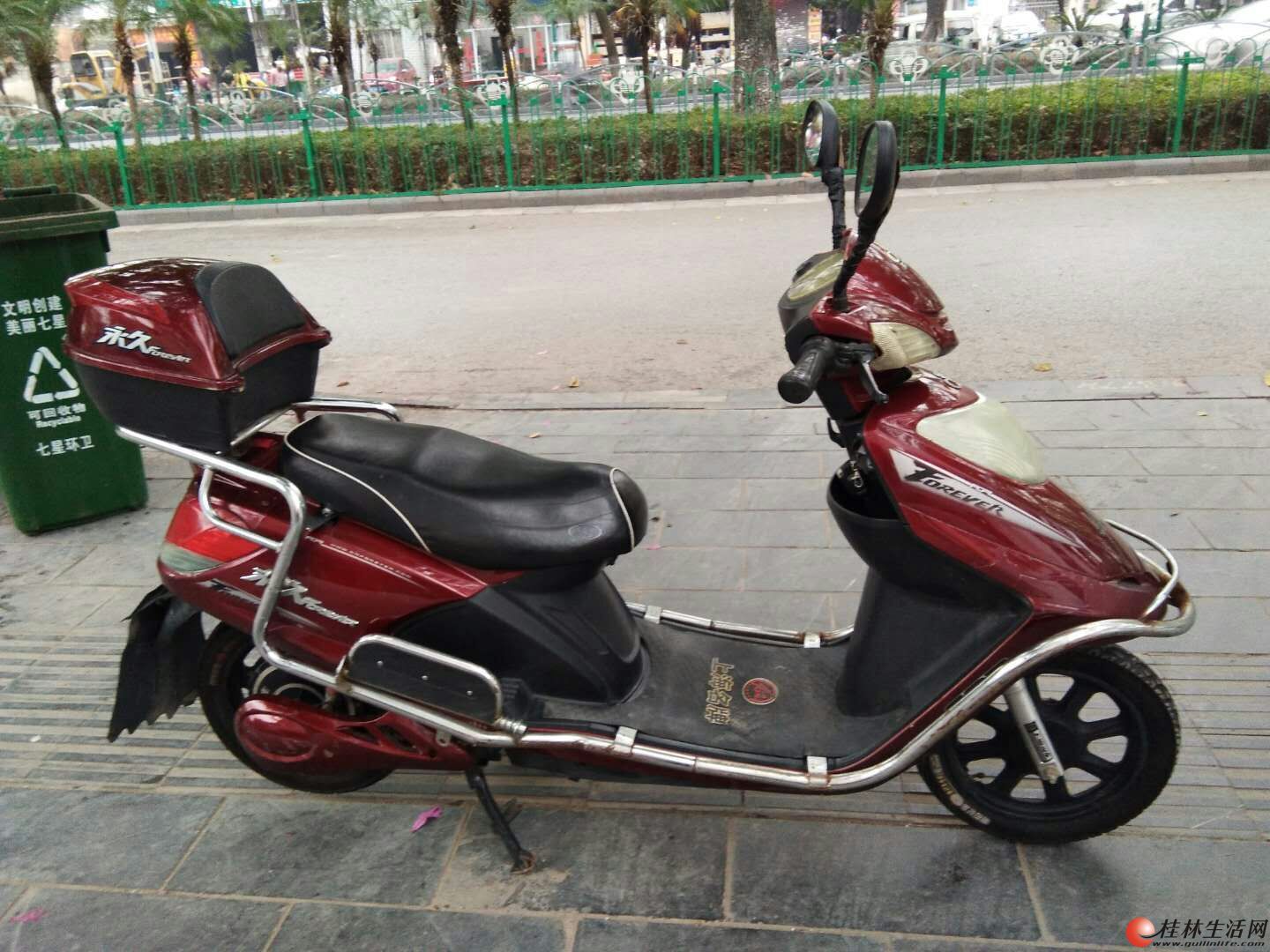 永久大型电动车急转,刹车灵,性能好,证件牌子齐全