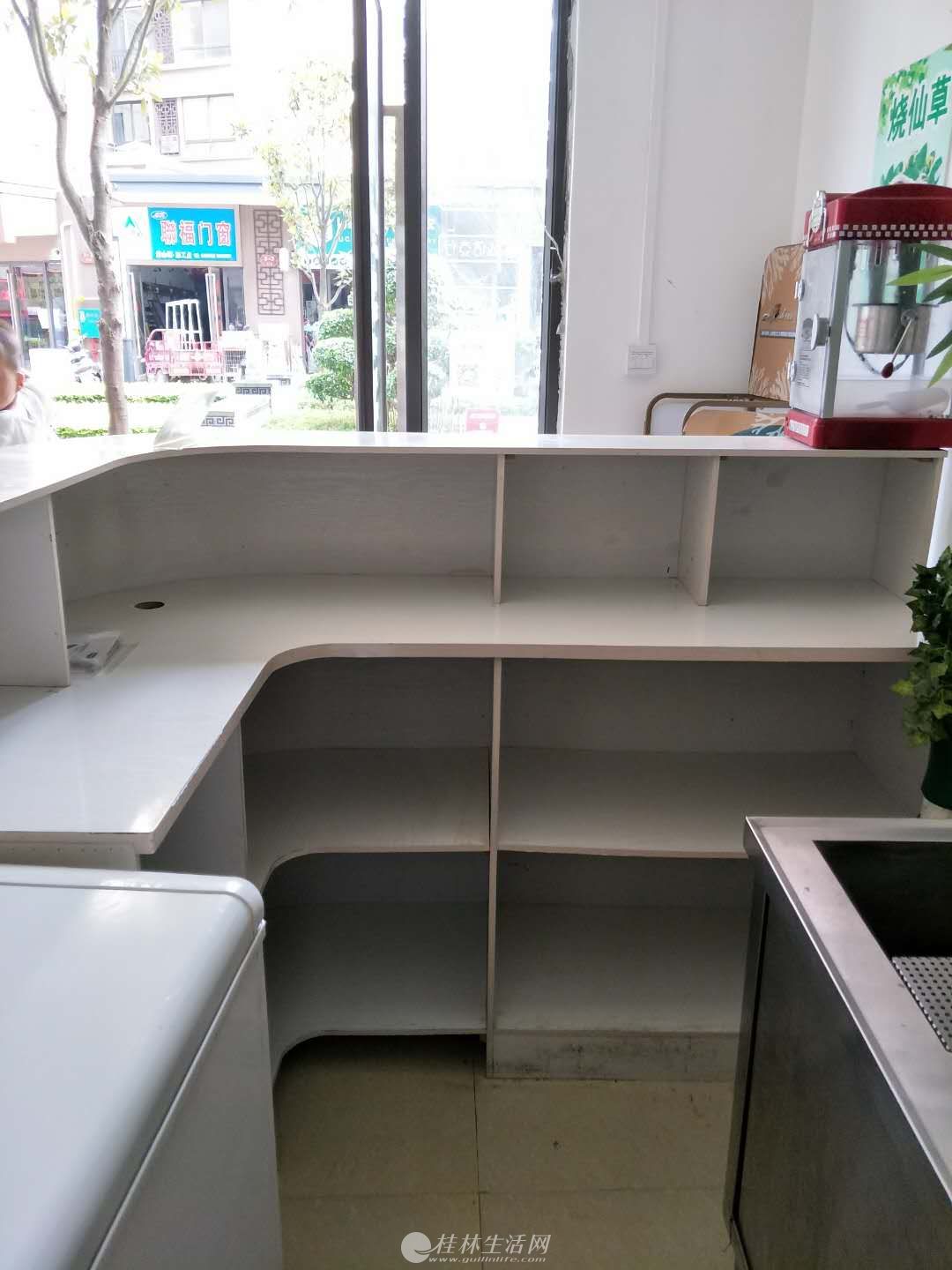 收银台吧台前台收纳柜奶茶吧