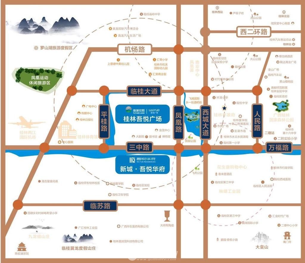 桂林临桂新区规划图图片